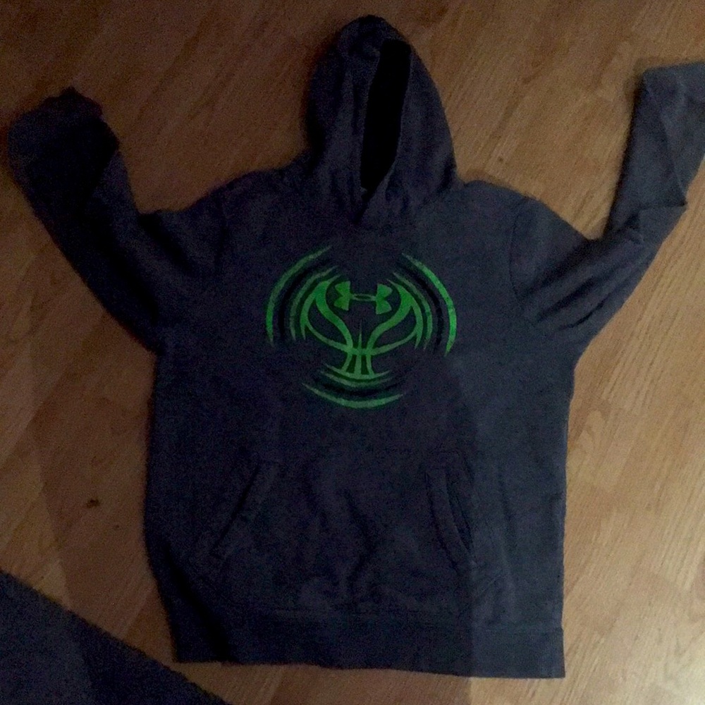 Light grey sports big hoodie